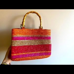 Sunset Straw Bag